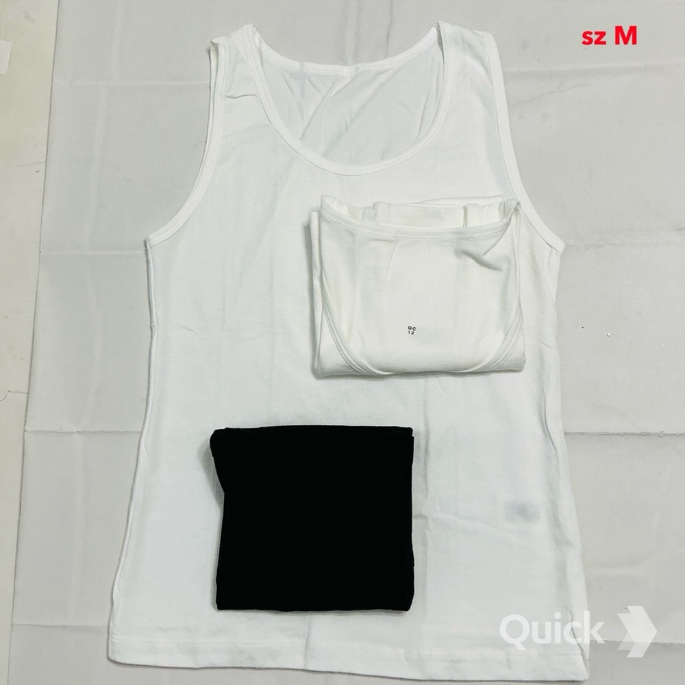 sz M - New 3 pcs Round Neck Sleeveless Tank Tops